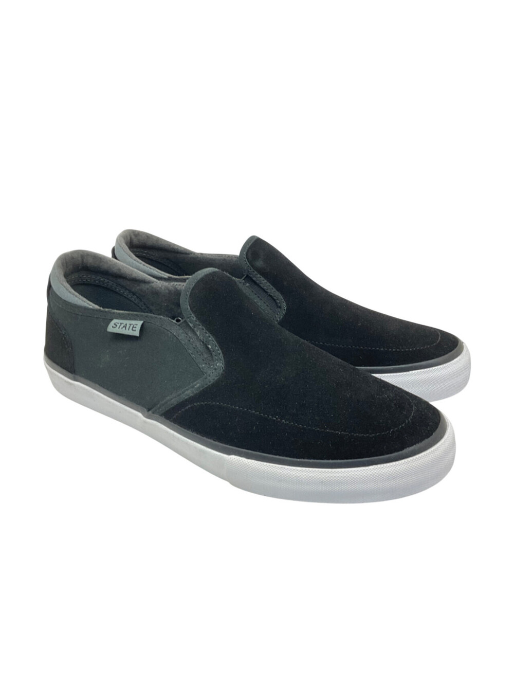 State Men's Low-Cut Keys Skate Sneakers FTWST10701 Black Size 9.5M